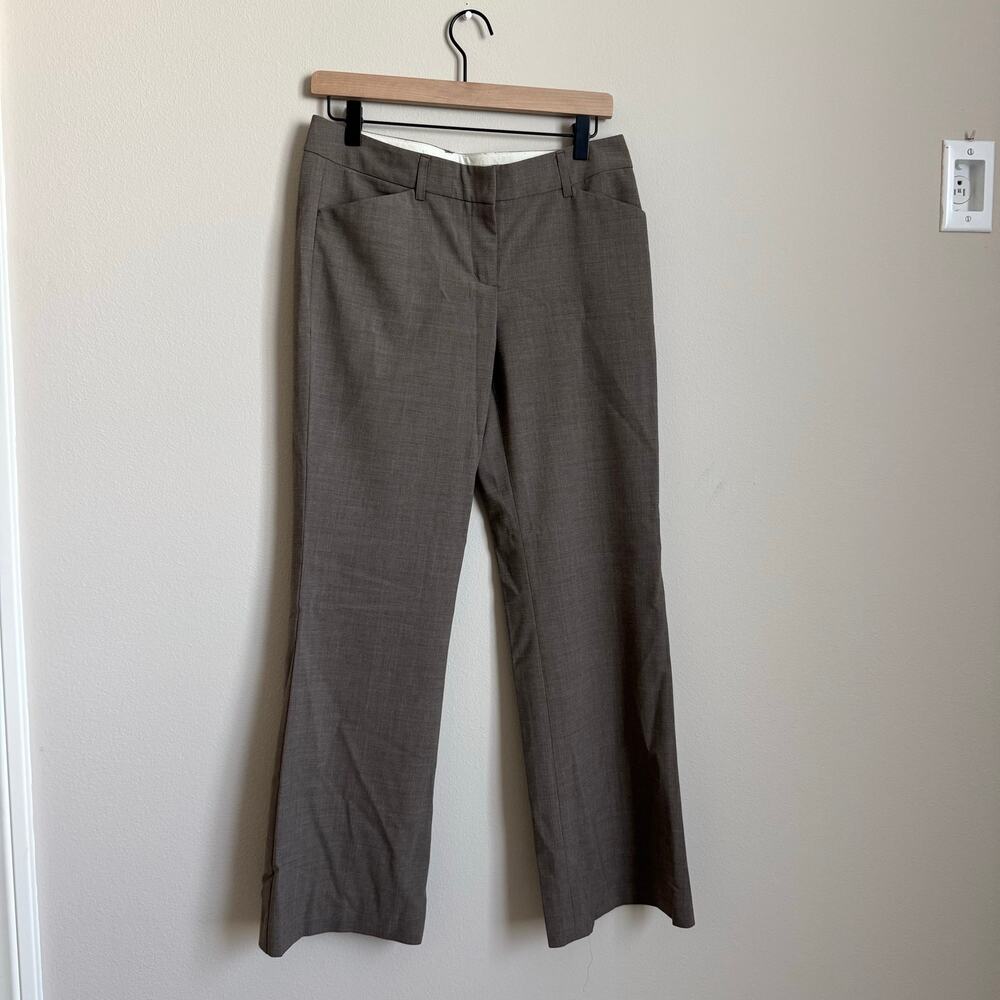 EXPRESS Design Studio Editor Womens Low Rise Brown Taupe Trouser Pants Size 4S